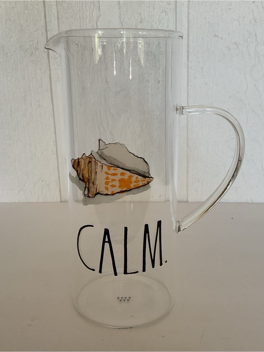 Rae Dunn Glass Pitcher